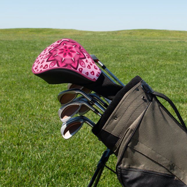 LOVE HEART BOYFRIEND GIRLFRIEND HUSBAND WIFE GIFT  GOLF HEAD COVER (In Situ)