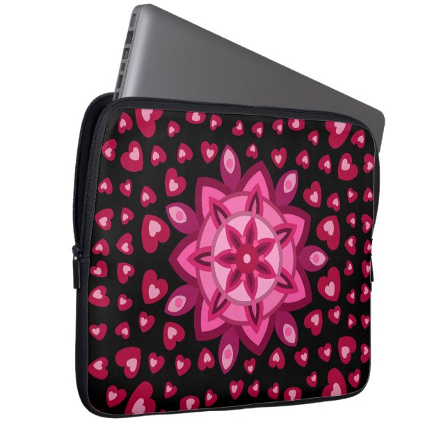 LOVE HEART BOYFRIEND GIRLFRIEND HUSBAND WIFE GIFT  LAPTOP SLEEVE (Front Right)