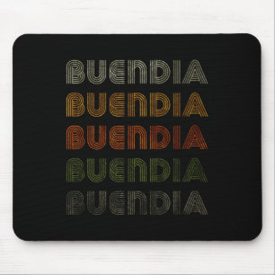 Love Heart Buendia Tee Grunge Vintage Style Black Mouse Pad