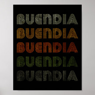 Love Heart Buendia Tee Grunge Vintage Style Black  Poster