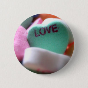 Love Heart Candy 2 Inch Round Button