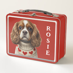 Love Heart cavalier Metal Lunch Box