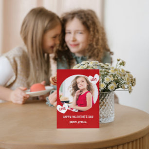 Love Heart Classroom Photo Valentines Day Card