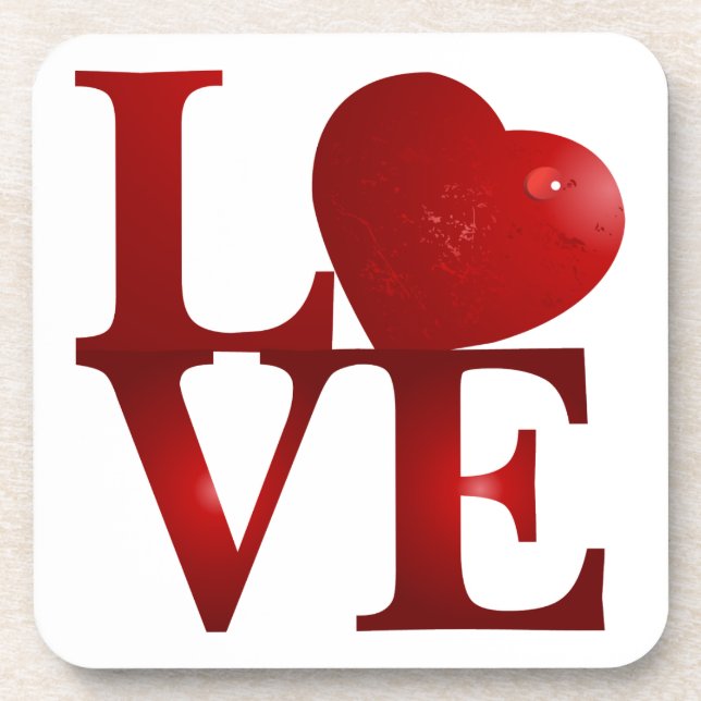 Love Heart Coaster (Front)