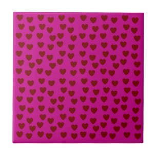 LOVE HEART COLOURFULL  CERAMIC TILE