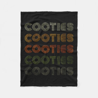 Love Heart Cooties Tee Grunge Vintage Style Black  Fleece Blanket