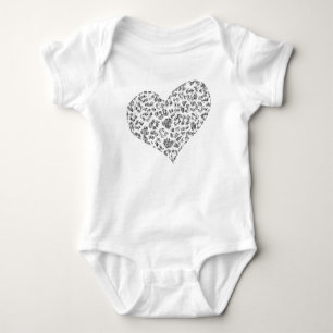 love Heart Custom Baby Shirt