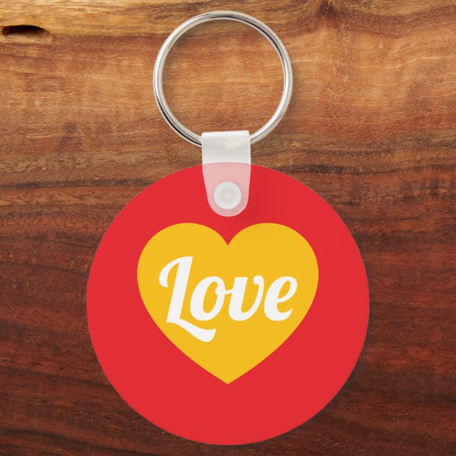 Love,heart,custom Keychain (Front)