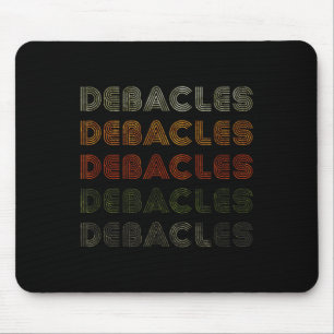 Love Heart Debacles Tee Grunge Vintage Style Black Mouse Pad