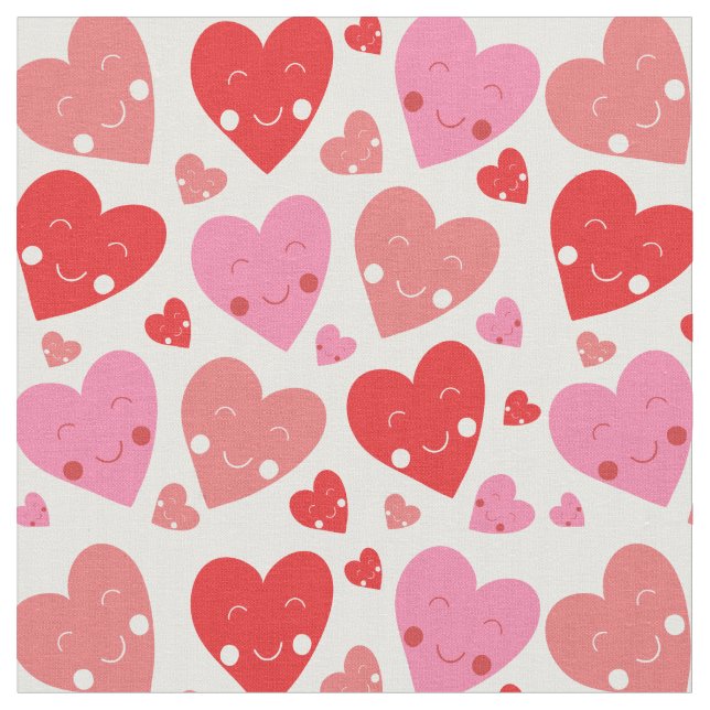 Love Heart Fabric (Close Up)