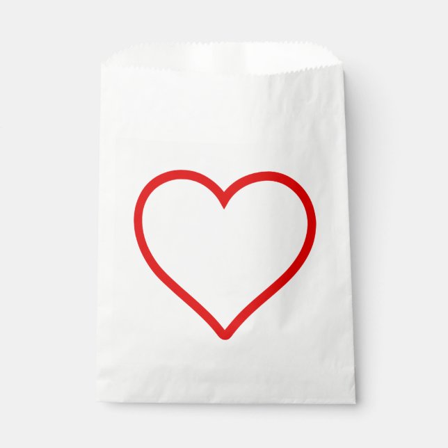 Love - Heart Favour Bag (Front)