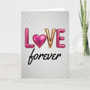 Love Heart Forever Greeting Card
