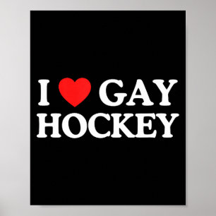 Love heart gay hockey unhinged gay pride parade ge poster