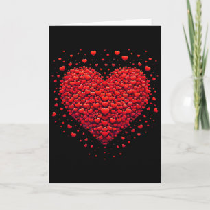 Love Heart Graphic Valentine's Day Valentine Women Card