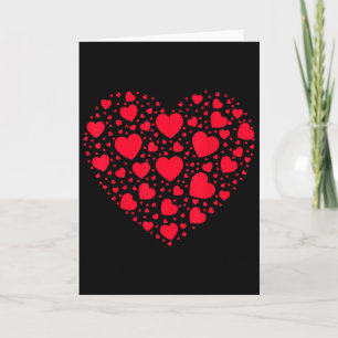 Love Heart Graphic Valentine's Day Womens Girls Bo Card