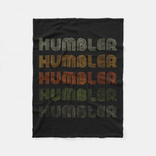 Love Heart Humbler Tee Grunge Vintage Style Black  Fleece Blanket