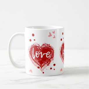 Love Heart In Red Valentine's Day Coffee Mug