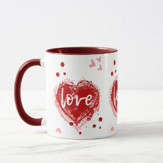 Love Heart In Red Valentine's Day Mug