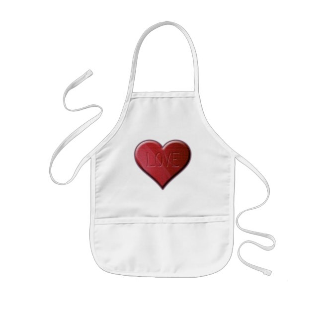 Love Heart Kids Apron (Front)