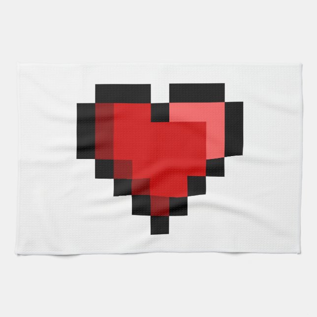 Love Heart Kitchen Towel (Horizontal)