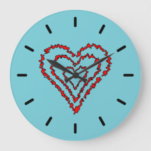 Love Heart Large Clock