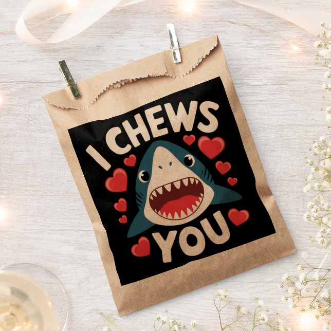 Love Heart Leopard Cute Valentine's Day  Favour Bag (Clipped)