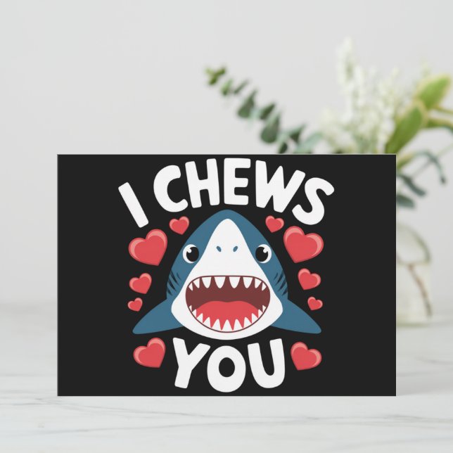 Love Heart Leopard Cute Valentine's Day  Invitation (Standing Front)