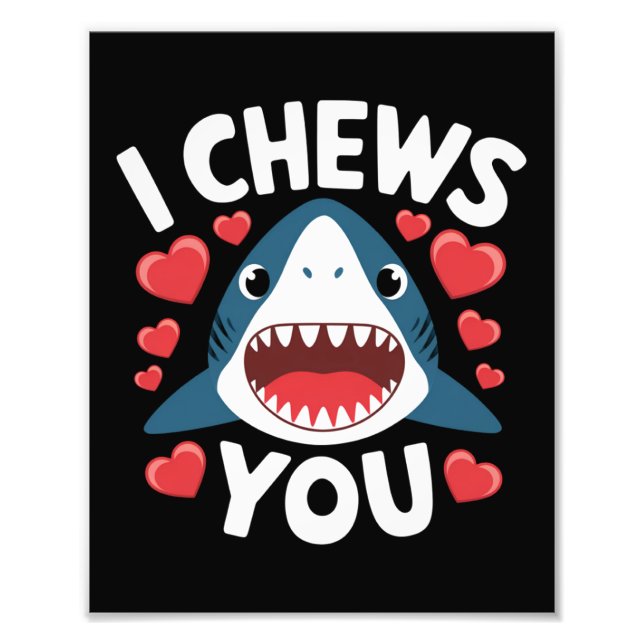 Love Heart Leopard Cute Valentine's Day  Photo Print (Front)