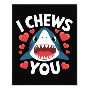 Love Heart Leopard Cute Valentine's Day  Photo Print