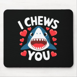 Love Heart Leopard Cute Valentines Day T Shirt  Mouse Pad