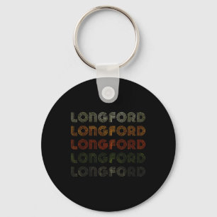 Love Heart Longford Tee Grunge Vintage Style Black Keychain