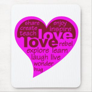 Love Heart mousepad