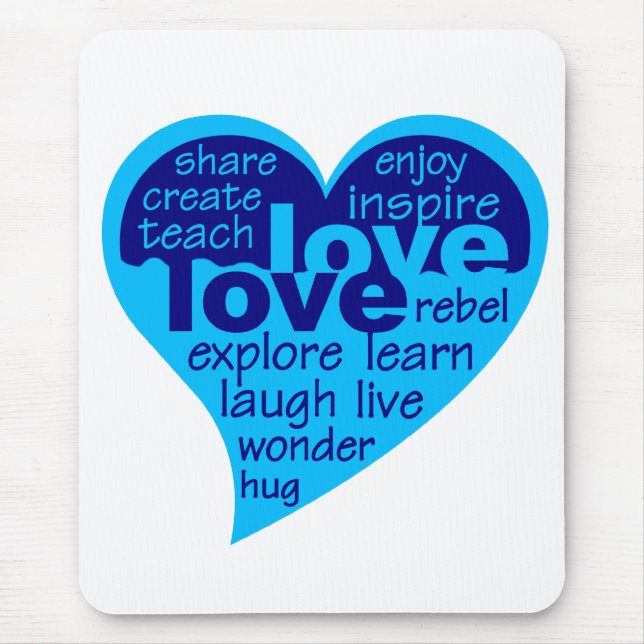 Love Heart mousepad (Front)