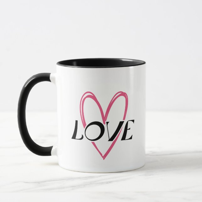 Love Heart Mug (Left)