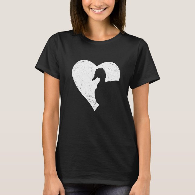 Love Heart Muscovy Duck For Muscovy Duck T-Shirt (Front)