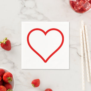 Love - Heart Napkins