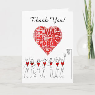 Love Heart Netball Coeur Merci