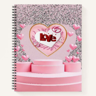 Love heart  notebook