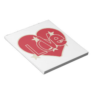 LOVE HEART NOTEPAD