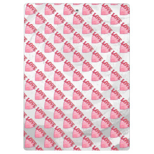 Love Heart Pattern Clipboard