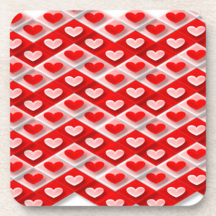 Love Heart Pattern Coaster