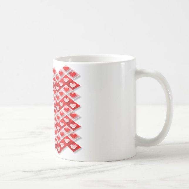 Love Heart Pattern Coffee Mug (Right)