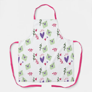 Love heart pattern for Valentine's Day Apron