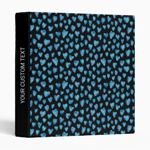 Love Heart Pattern Personalized Binder
