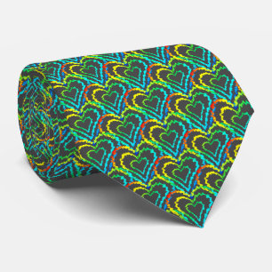 Love Heart Pattern Tie