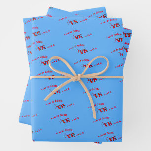 Love Heart Personalized Wrapping Paper Sheet