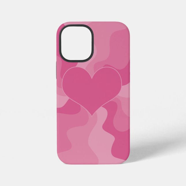 Love Heart - Pink iPhone Case (Back)