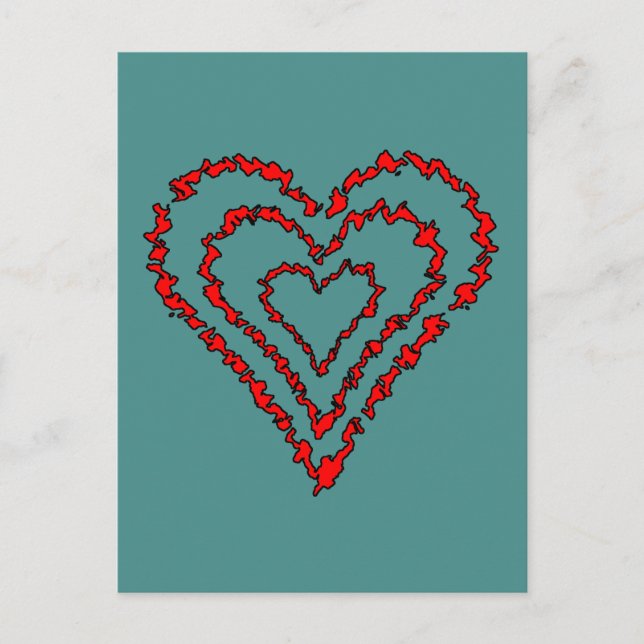 Love Heart Postcard (Front)