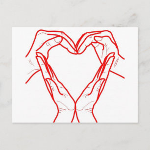 Love Heart Postcard