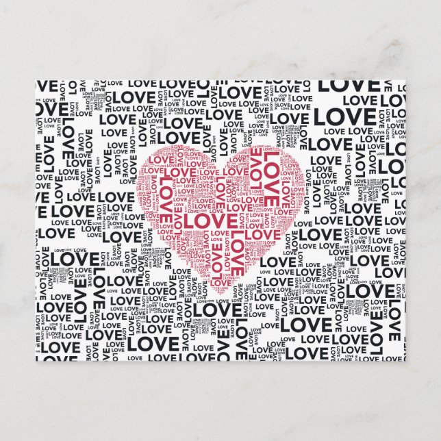 Love Heart Postcard (Front)